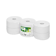 <p>Toaletní papír JUMBO 2vrstvý, bílý 1520 útržků 9,5 x 25 cm, návin 380m</p>