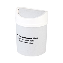 kôš na odpadky stolný, plast biely pr. 12 cm, výška 18 cm