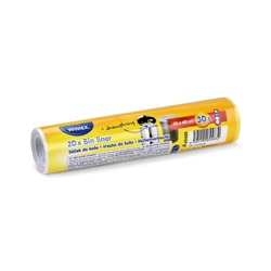 sáčky na odpadky 30 l transparentné 20 ks zaťahovací / 50x60 cm sila 11 mikrónov