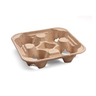 podnos na 4 kelímky 22x22 cm, 50ks