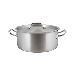 kastrol 28/13 8 l nízký nerez s poklicí STANDARD