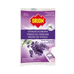 Orion kuličky proti molům 20 ks - vůně levandule