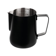 mlékovka/konvička 600 ml černá s odměrnými ryskami