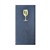 lístek jídelní SIMPLE GOLD MINI úzká A5, 10 dvojitých vložek (20 stran) černý se zlatým symbolem