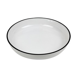 Future talíř polohluboký 24 cm black rim