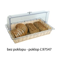 košík ECONOMIC na pečivo 53x32,5 cm v. 10 cm polypropylen přírodní