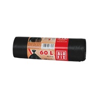 vrecia na odpadky 60 l čierne 20 ks / 64x71 cm 15 mikrónov