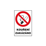 tabulka informační plast, kouření zakázáno