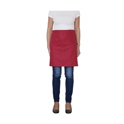 zástěra kuch.kr. vínová 50x90 cm s kapsou