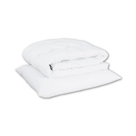súprava 1 vankúš + 1 deka detská biela 60x40 + 90x130 french microfiber.