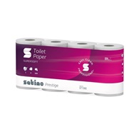<p>toaletný papier 3vr. 150 út / 8ks biely Prestige / Sammy š.9,5 cm, náv.18m / 8 ks</p>