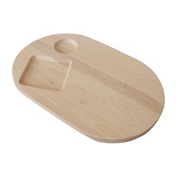 prkno servírovací ovál 39x26 cm, bukové dřevo