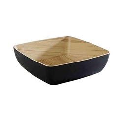 mísa Frida 25 x 25 cm melamin černo-hnědá