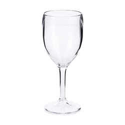 kalíšek na víno 0,25 l čirý plast (SAN)