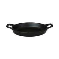 miska oválná 18 cm s držadly 320ml porcelán vzhled litina