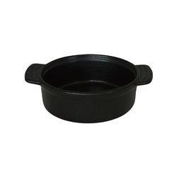 kastrůlek nízký 11cm 220ml porcelán vzhled litina