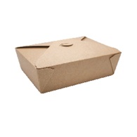 menu box papírový hnědý #8, 1000 ml, 152x120x65mm (300 g/m2 přírodní Kraft)