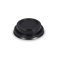 víčko vypouklé černé pro papírové kelímky prům 62mm 50ks (PS)