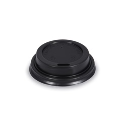 víčko vypouklé černé pro papírové kelímky prům 62mm 50ks (PS)